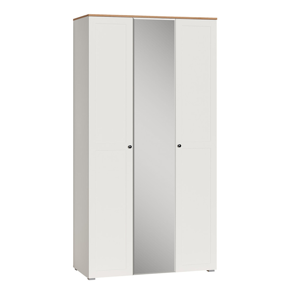 Шкаф для одежды 13.336.03, Белый шагрень, Дуб золотой