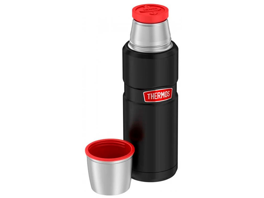 Термос для напитков THERMOS KING SK-2000 RCMB 0.47L, нержавеющая сталь, винтовая пробка, цвет чёрный