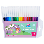 Фломастеры 18цв., ПВХ "Рассказы" (Спейс)