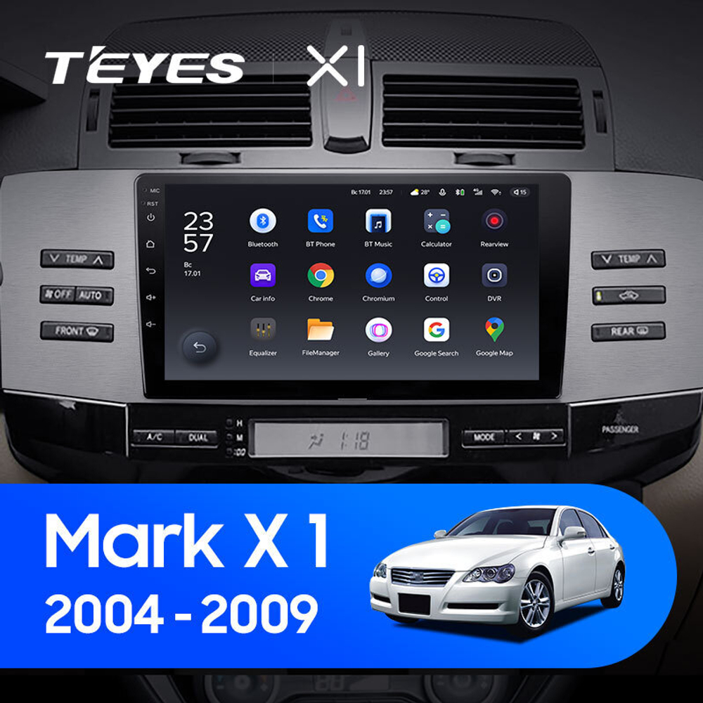 Teyes X1 9" для Toyota Mark X 2004-2009