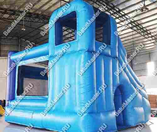 Детский надувной батут "Границы радости", синий, 3,5*3*3 м