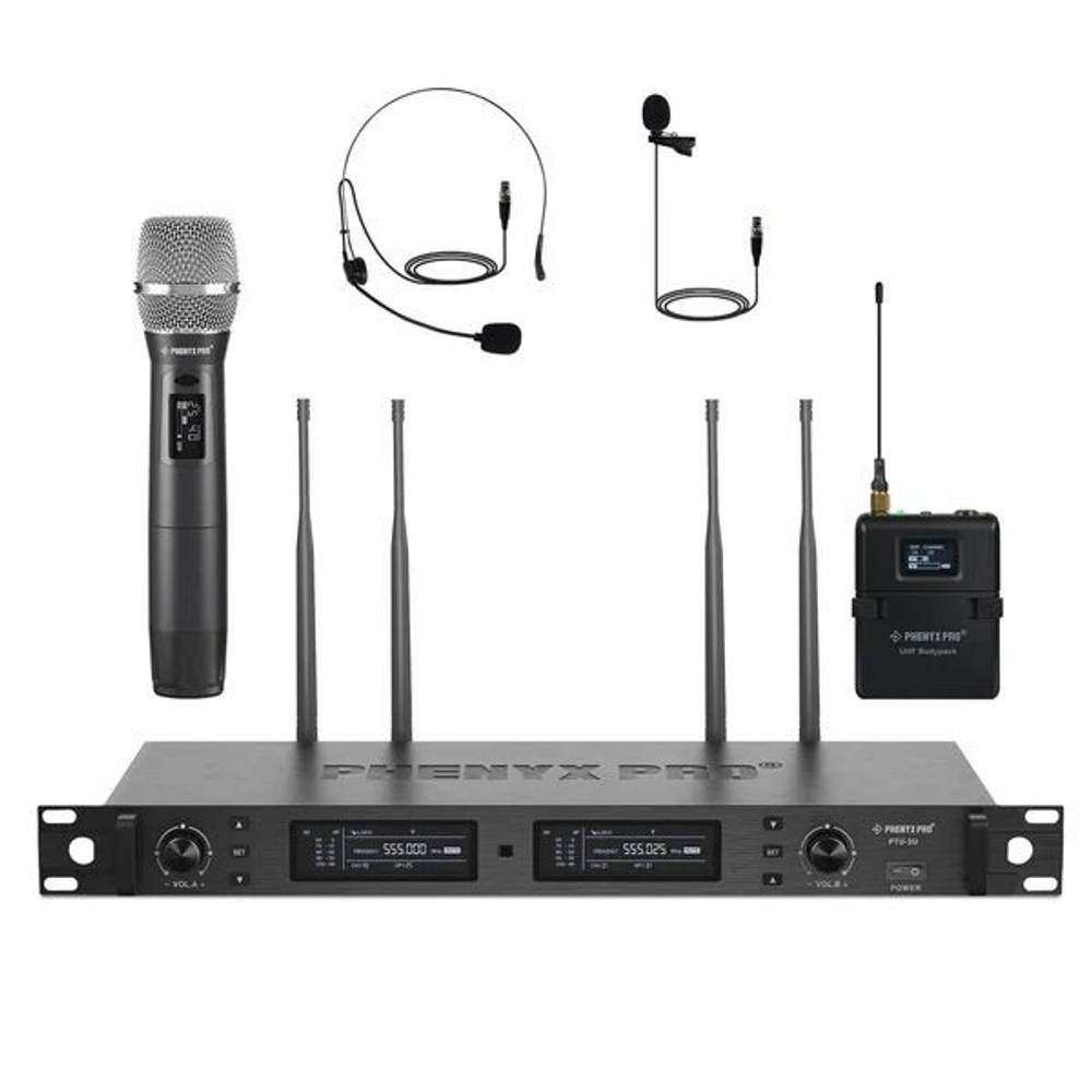 Беспроводная микрофонная система Phenyx Pro PTU-2U
