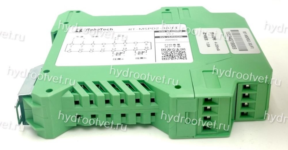 RT-MSPD2-30/F1 - Электронный усилитель внешний для управления клапаном - пропорциональный гидрораспределитель 4WRZ, 4WRA, 3DREP, сигнал 4-20 мА