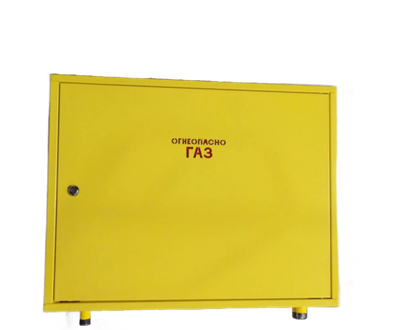 Шкафной газораспределительный пункт ГРПШ-ОХТА-РС-50-2-НН-Ф-П3 (желтый)