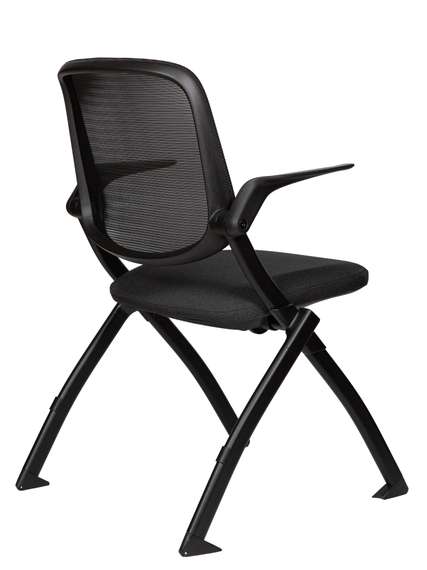 Стул Норден / Паскаль / Pascal / черная сетка / черная ткань