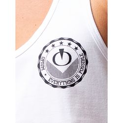 Мужская майка борцовка белая Opium R141