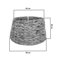 Корзина для елки разборная 26х58см ChristmasDeLuxe коричневая/черная