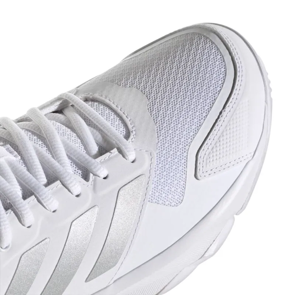 Женские Кроссовки теннисные Adidas CourtJam Control 3 W - cloud white/silver metallic/frozen purple