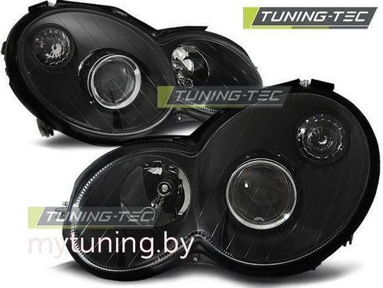 Передние фары black для Mercedes C CL203 coupe