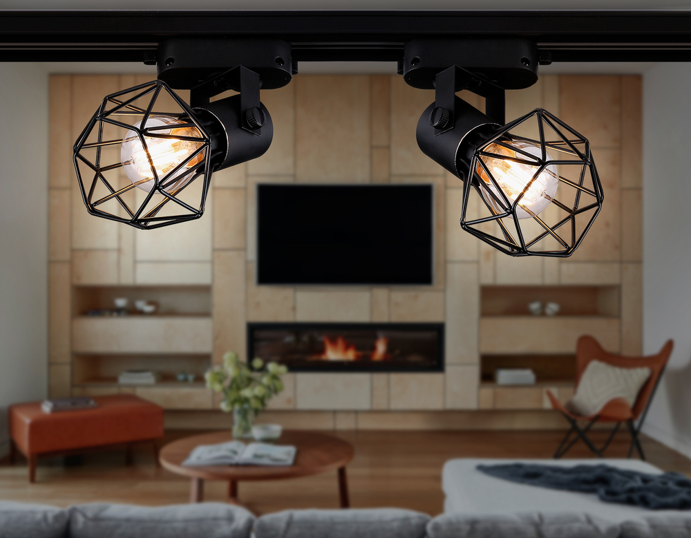 Светильник трековый GL5002 BK черный E27 max 40W D96*163