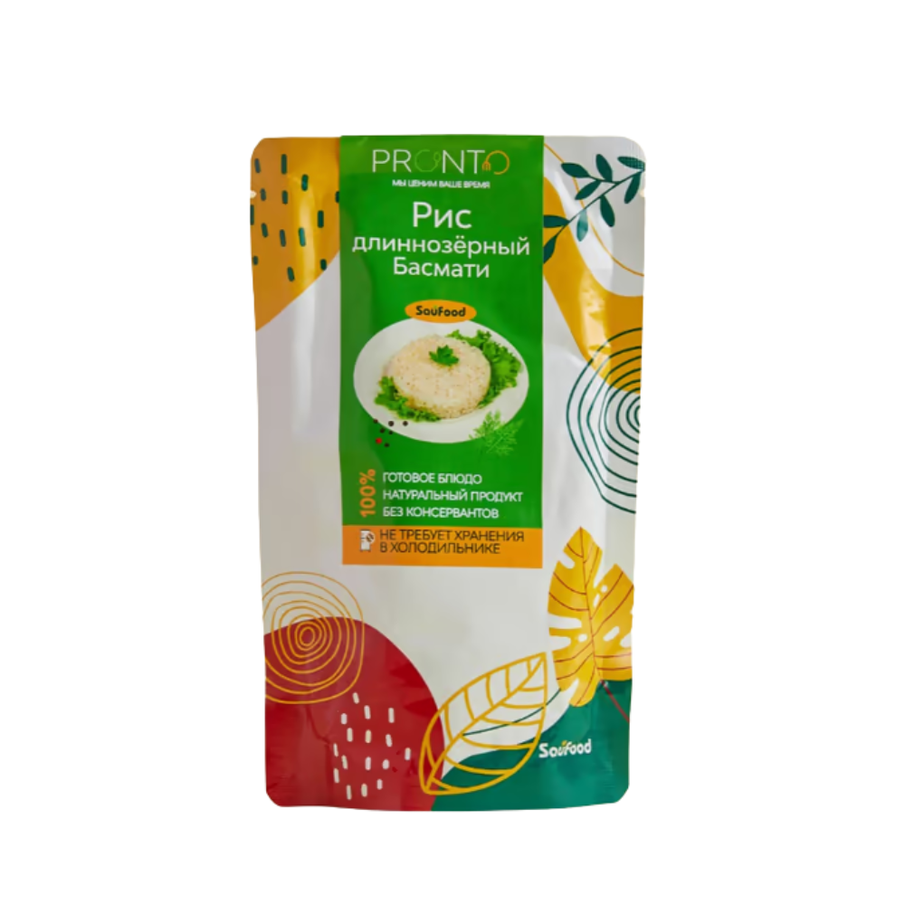 Рис длиннозерный Басмати SauFood Pronto 150 гр