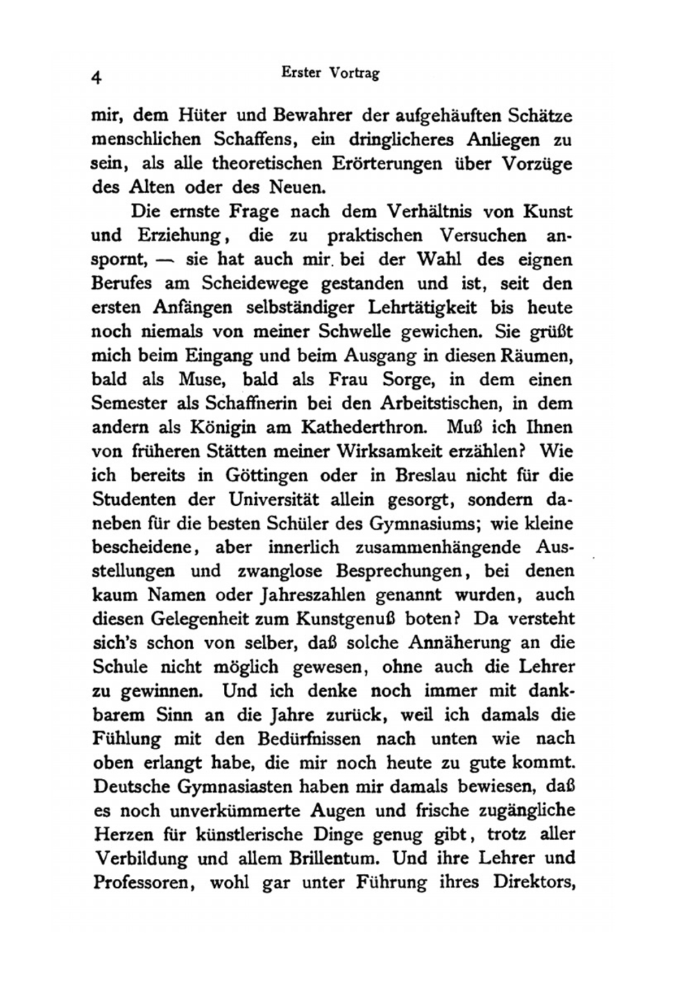 Unser Verhältnis Zu Den Bildenden Künsten. Sechs Vorträge Über Kunst Und Erziehung Gehalten | August Schmarsow