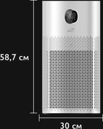Воздухоочиститель JUST AIRCON JSA-52A6B,  до 62м2,  с ионизацией, черный