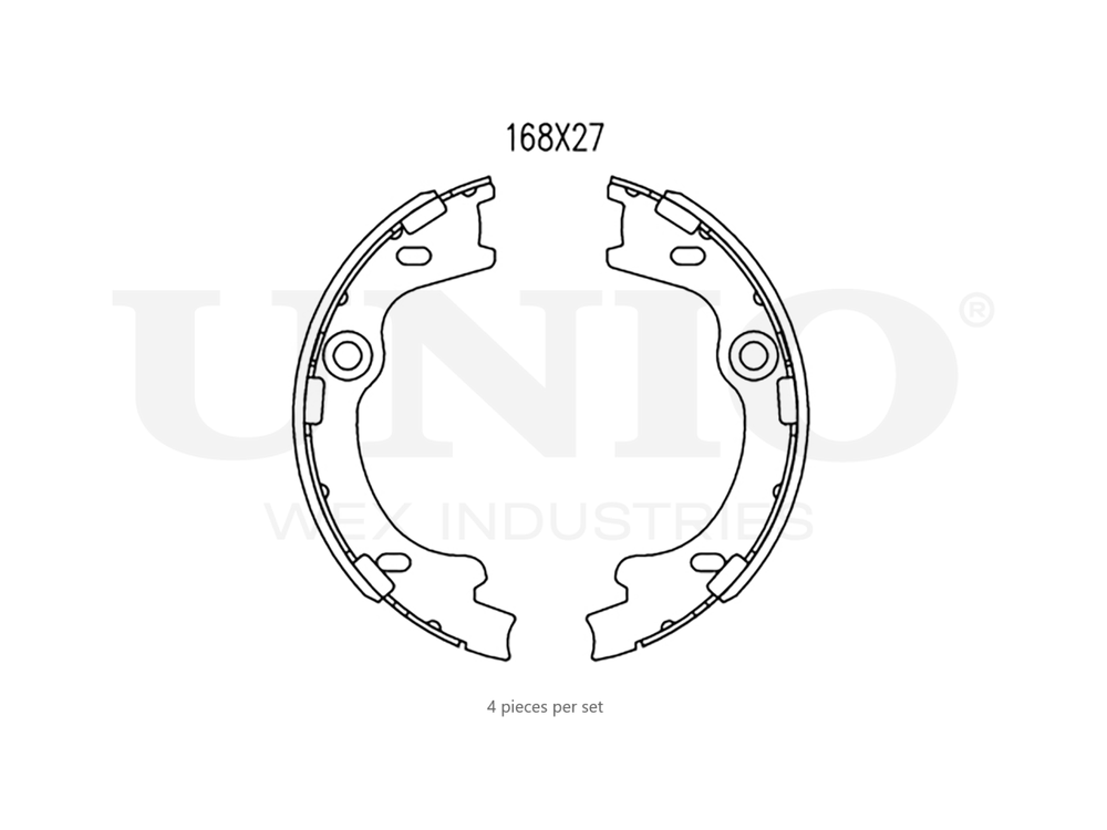 Колодки тормозные бараб. задние UNIO BRP-10104