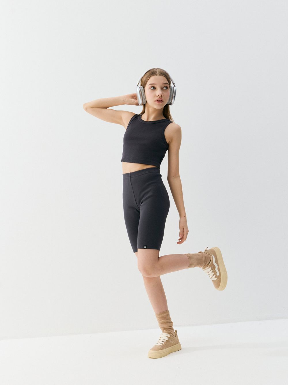 Велосипедки из кашкорсе "Графит" 7+