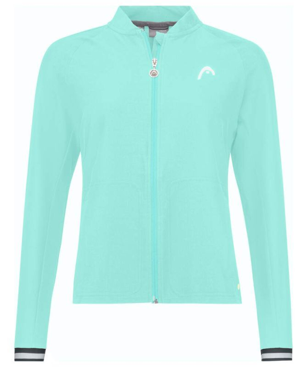 Женская Кофта теннисная Head Breaker Jacket - Бирюзовый
