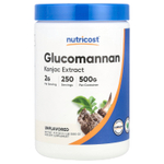 Nutricost, Глюкоманнан, без добавок, 500 г (17,9 унции)