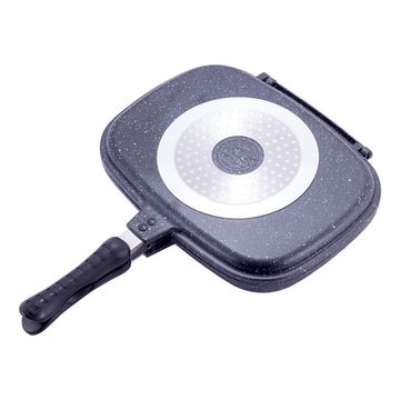 Сковорода-гриль двойная с мраморным покрытием из алюминия Kamille KM-4432