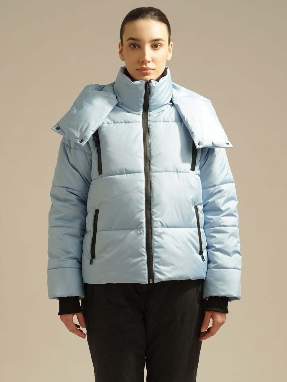 Куртка зимняя укороченная, blue