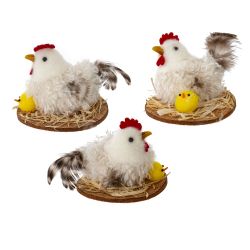 GAEM Фигурка декоративная "Курица" (блок 12шт), L8 W8 H6 см, 3в.