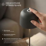 Компактный светодиодный настольный светильник Bitty чёрный IP54 TL70260