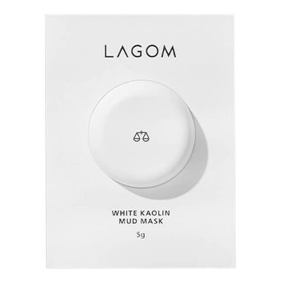 Отшелушивающая глиняная маска Lagom White Kaolin Mud Mask (5 мл)