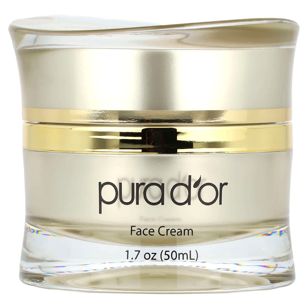 Pura D'or, Golden Glow, ночной крем для лица, 50 мл (1,7 унции)