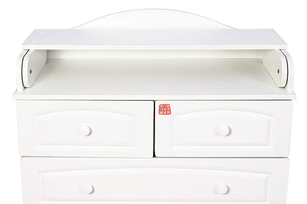 Комод "Ричард" 5 ящ. (арт.65) МДФ 800/5 (белый)
