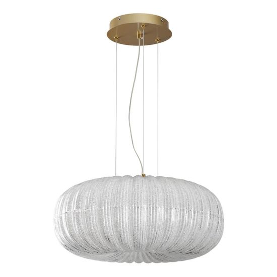 7720/48L PIKO LED SN 031 Светильник металл/стекло/прозрачный/золотой LED 48Вт 3000-6500K D500 IP20 пульт ДУ ANGELO