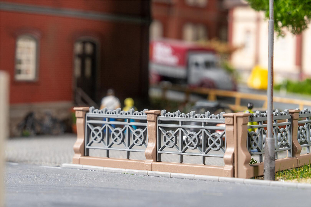 Серый забор - решетка, 6 видов