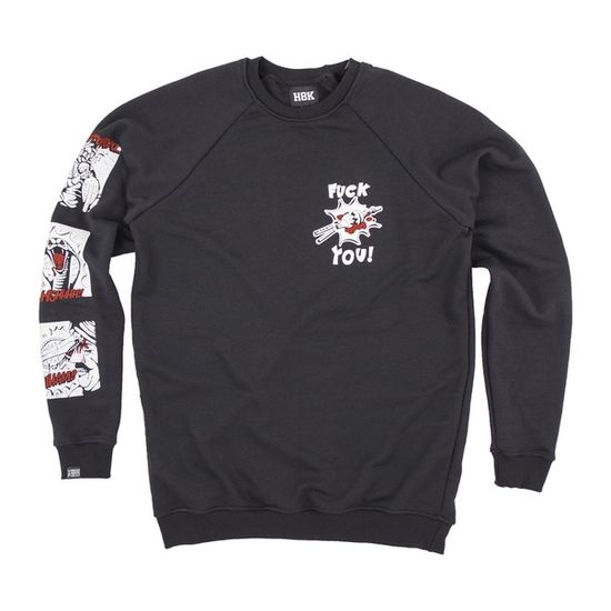 Свитшот HOOK «ФАКЮ» чёрный