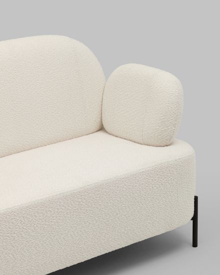 Диван Кэнди ткань букле белый