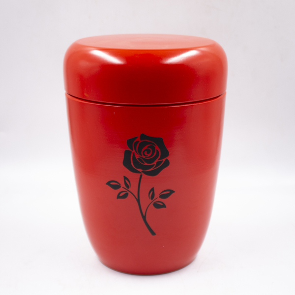 Урна биоразлагаемая «Камелия» красная