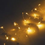 Гирлянда для дома НИТЬ «Льдинка» 5 м 50 ламп LED, 8 реж,IP-20, Теплый белый