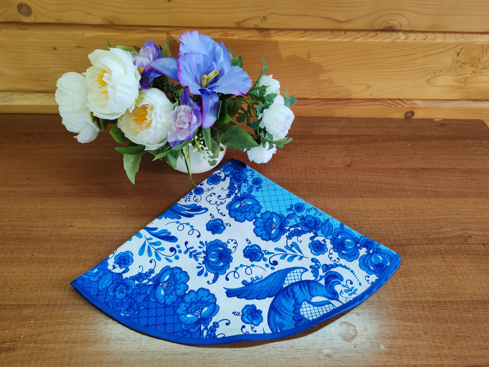 Полотенце кухонное, круглое, 2 шт, вафельное полотно