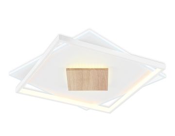 Настенно-потолочный светодиодный светильник 77W 3000K-6000K FL4790 белый/дерево Comfort LineTech Ambrella
