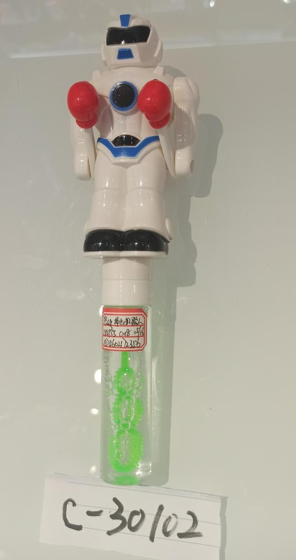 Мыльные пузыри Робот боксер, 21 см, 3 цвета микс,, с-30102