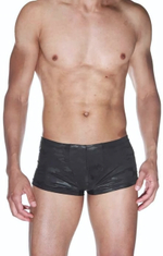 Мужские трусы-хипсы с камуфляжным принтом (Размер: S-M) (Цвет: черный)