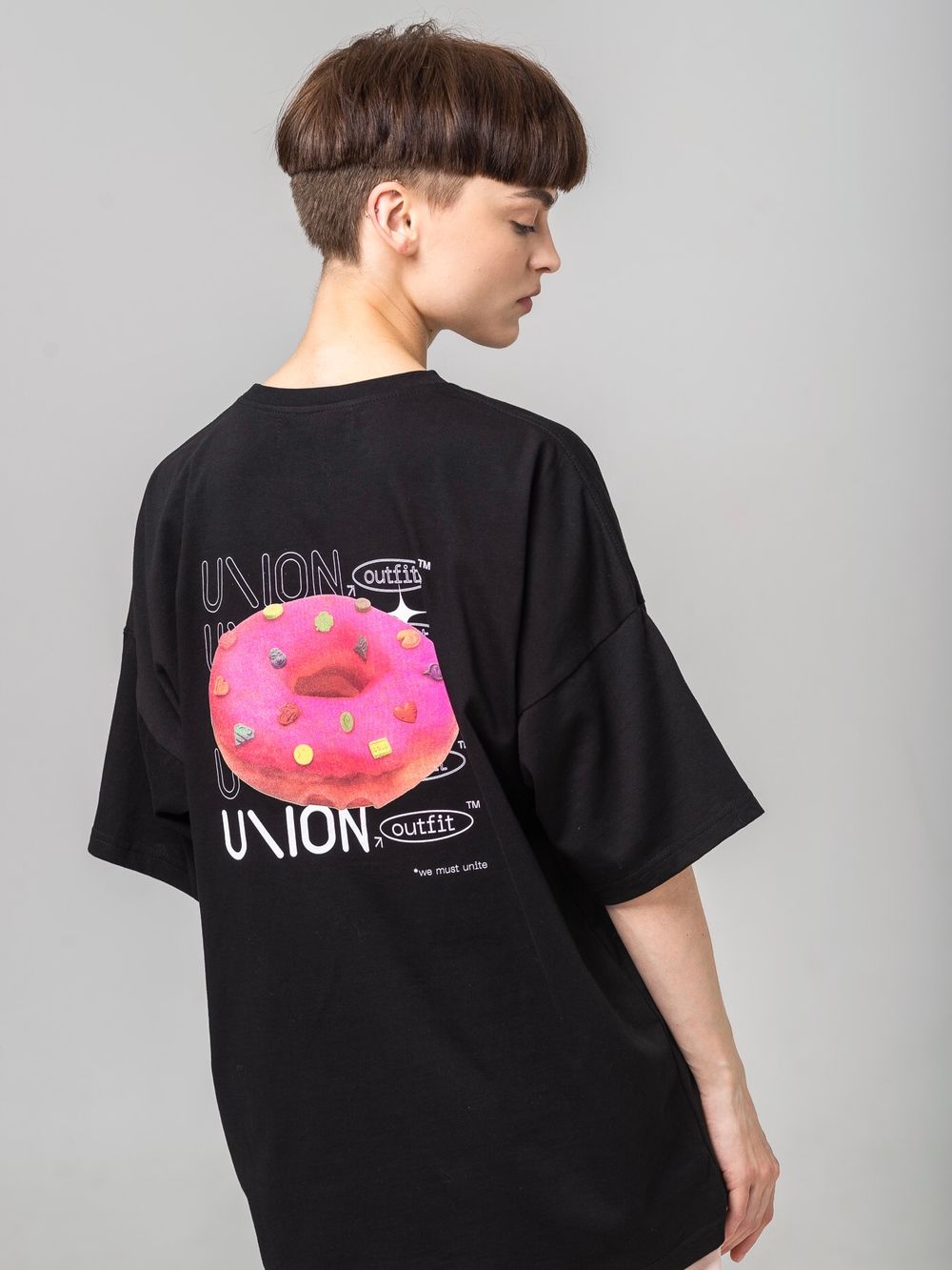 Футболка Union Outfit Black Donut