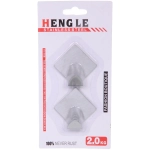 Крючки в наборе 2шт из нержавеющей стали на липкой основе «БАСТОФ», форма ромб, нагрузка 2кг/4,5см