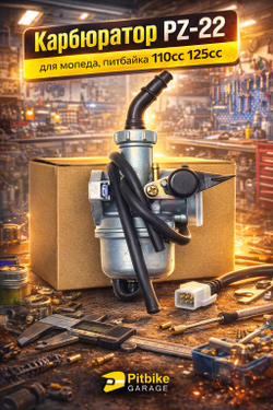 tt PZ22 карбюратор на мопед Альфа 110 кубов