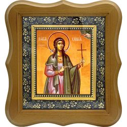 София врачебница, мученица. Икона на холсте.