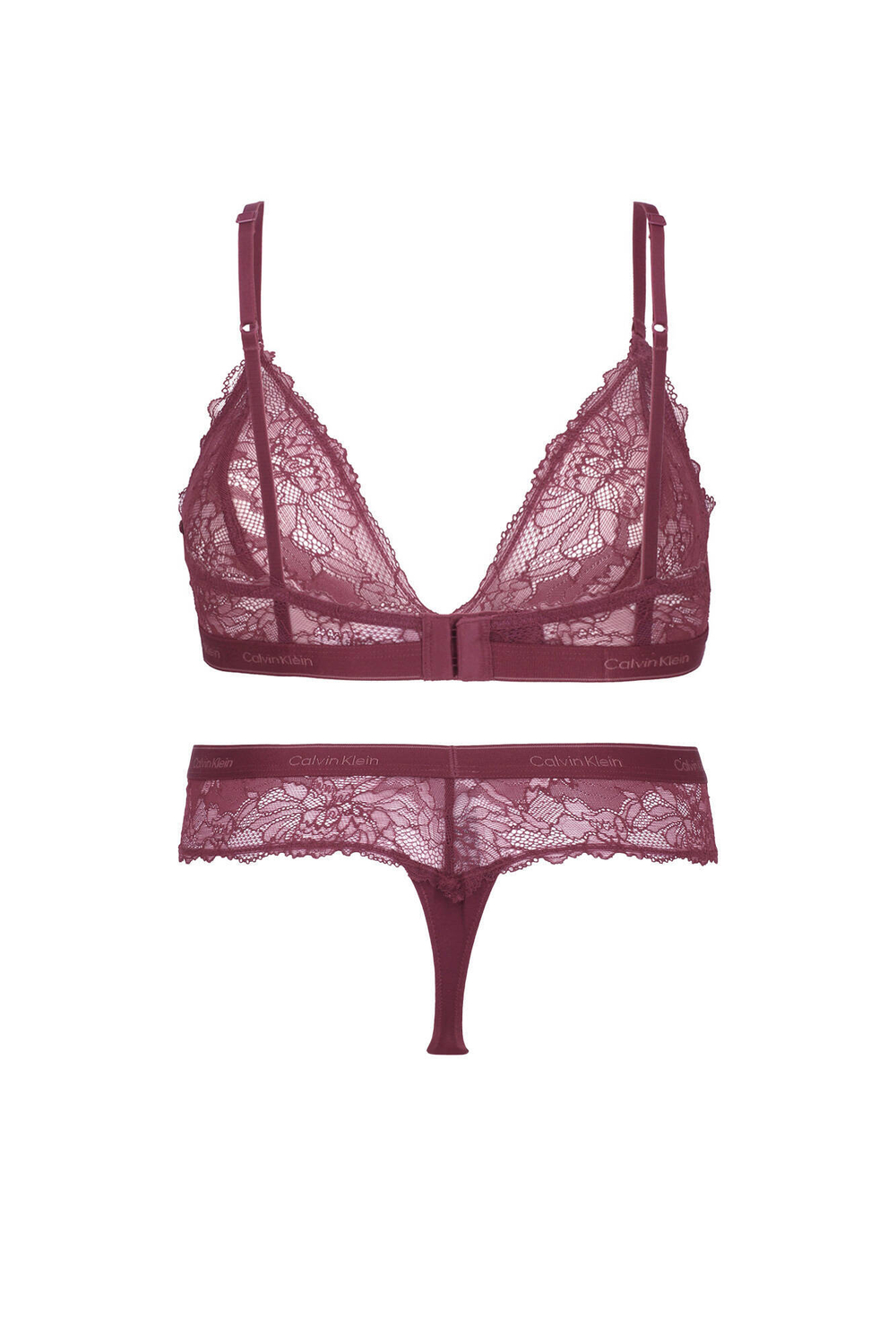 Сетевые комплекты нижнего белья Calvin Klein Underwear - бордовый(000QF7989E)