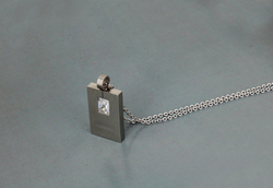 Подвеска с фианитом на цепочке Steelman mn00872