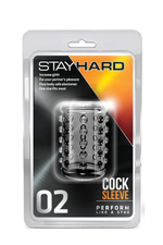 Прозрачная насадка на пенис с шишечками STAY HARD COCK SLEEVE 02 CLEAR (Цвет: прозрачный)