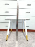 Ножки мебельные белые с золотом 400мм/4шт