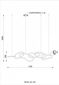 Подвесной светильник Wertmark Vanessa WE449.06.903