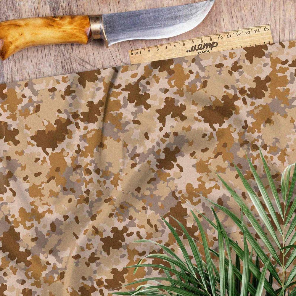 Ткань оксфорд 600 песочный милитари