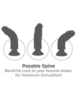 Телесный вибромассажер 10 Vibrating Cock with Balls - 25,4 см. (Цвет: телесный)