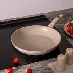 СКОВОРОДА AGNESS С АНТИПРИГАРНЫМ ПОКРЫТИЕМ "LATTE", 28Х5,5СМ